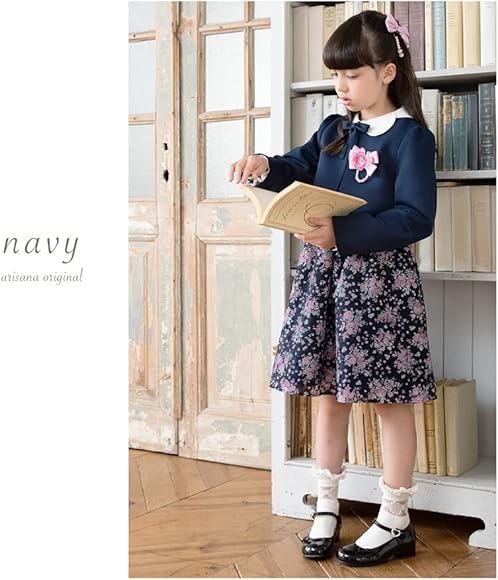 Amazon | [アリサナ] 入学式 女の子 スーツ 卒園式 子供服 フォーマル スカート (ボレロ + ワンピース + リボン + リボンタイ の  4点 セット) ジュリエット | フォーマル 通販